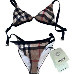 NWT: Burberry Loing Check Bikini